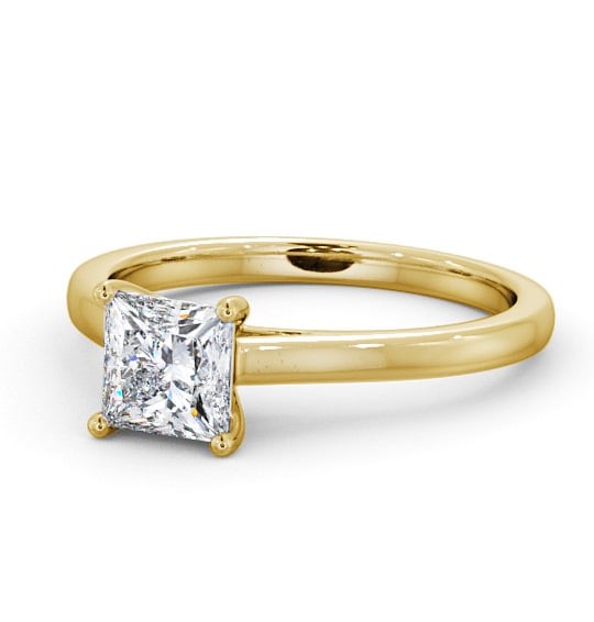  Princess Diamond Engagement Ring 18K Yellow Gold Solitaire - Camelia ENPR52_YG_THUMB2 