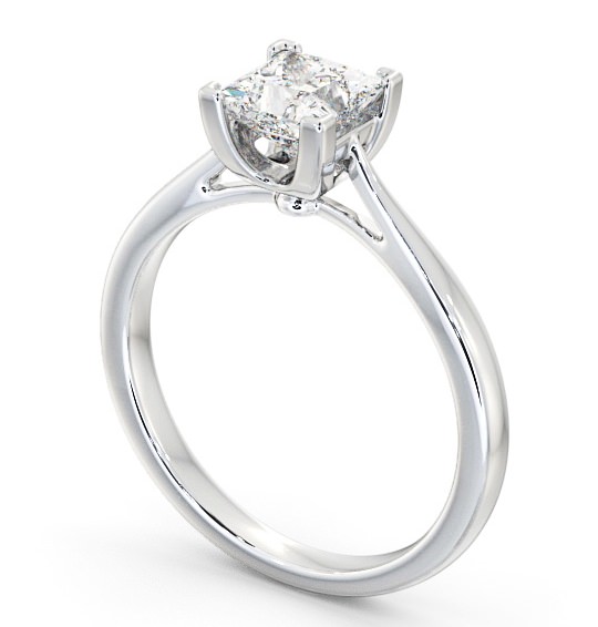 Princess Diamond Engagement Ring 9K White Gold Solitaire - Bewley ENPR53_WG_THUMB1