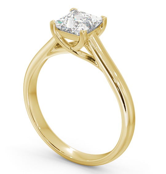 Princess Diamond Engagement Ring 9K Yellow Gold Solitaire - Audlem ENPR54_YG_THUMB1
