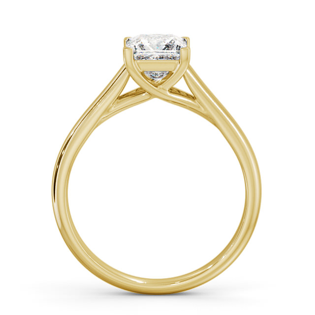 Princess Diamond Engagement Ring 9K Yellow Gold Solitaire - Audlem ENPR54_YG_UP
