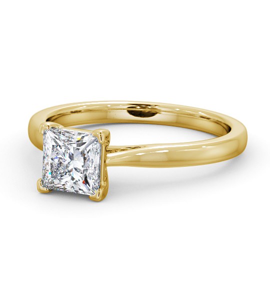  Princess Diamond Engagement Ring 18K Yellow Gold Solitaire - Ousby ENPR55_YG_THUMB2 