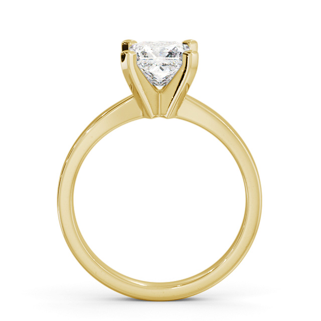 Princess Diamond Engagement Ring 18K Yellow Gold Solitaire - Cordola ENPR62_YG_UP