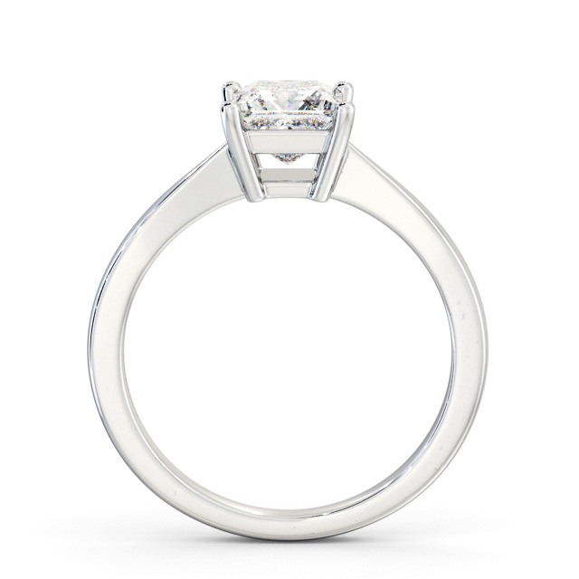 Princess Diamond Engagement Ring Platinum Solitaire - Leziate ENPR66_WG_UP