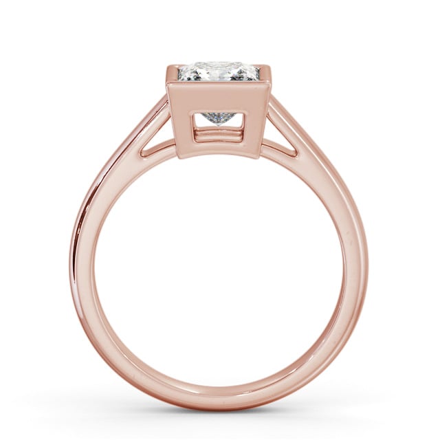 Princess Diamond Engagement Ring 18K Rose Gold Solitaire - Morgana ENPR67_RG_UP
