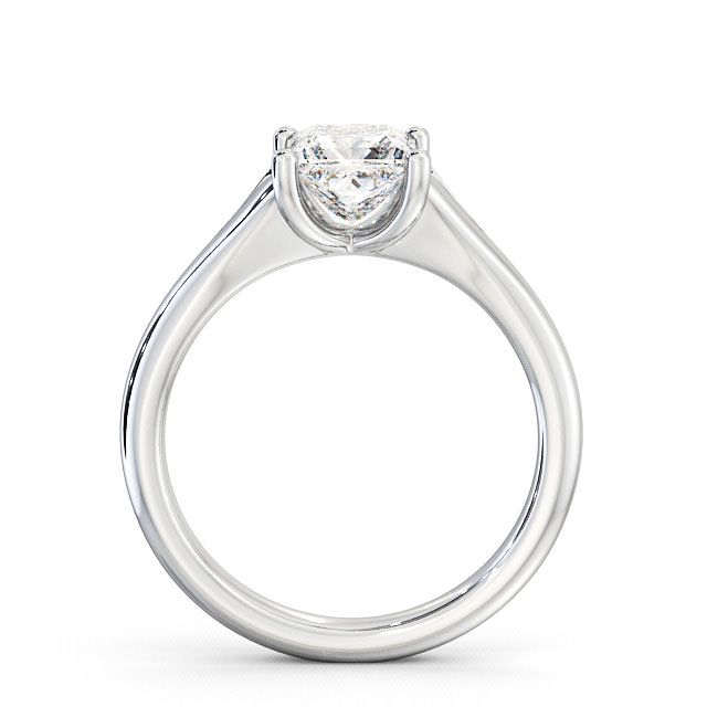Princess Diamond Engagement Ring 18K White Gold Solitaire - Belleau ENPR7_WG_UP