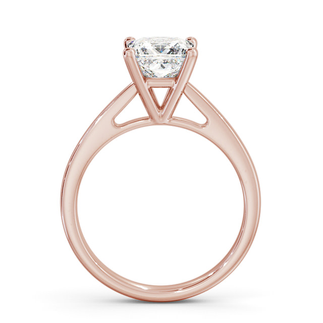 Princess Diamond Engagement Ring 18K Rose Gold Solitaire - Causey ENPR8_RG_UP