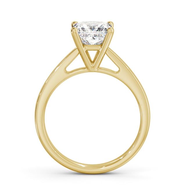 Princess Diamond Engagement Ring 9K Yellow Gold Solitaire - Causey ENPR8_YG_UP
