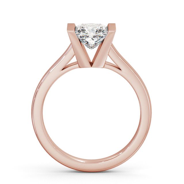 Princess Diamond Engagement Ring 9K Rose Gold Solitaire - Penare ENPR9_RG_UP