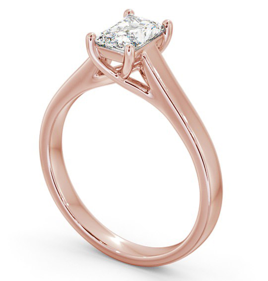 Radiant Diamond Engagement Ring 9K Rose Gold Solitaire - Andrisa ENRA13_RG_THUMB1