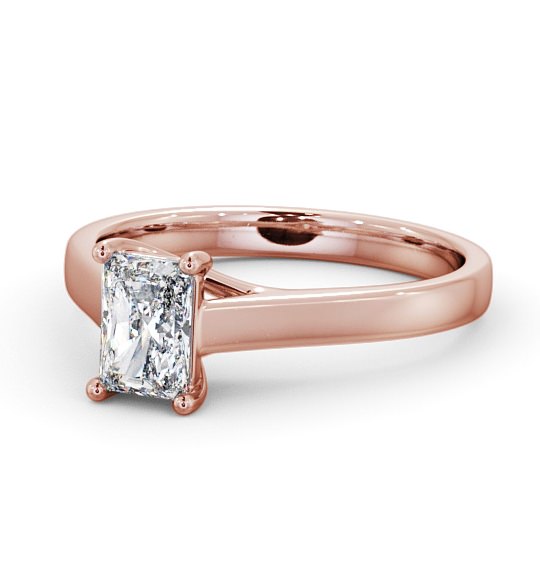 Radiant Diamond Engagement Ring 18K Rose Gold Solitaire - Andrisa ENRA13_RG_THUMB2 