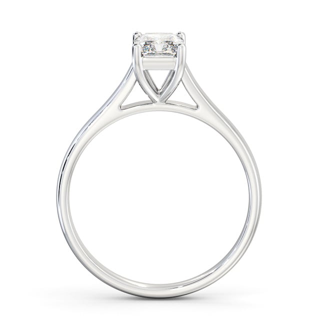 Radiant Diamond Engagement Ring Palladium Solitaire - Macine ENRA15_WG_UP