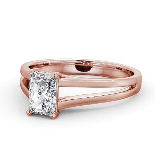  Radiant Diamond Engagement Ring 18K Rose Gold Solitaire - Pricela ENRA16_RG_THUMB2 