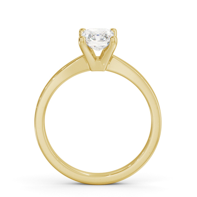 Radiant Diamond Engagement Ring 9K Yellow Gold Solitaire - Elsworth ENRA19_YG_UP