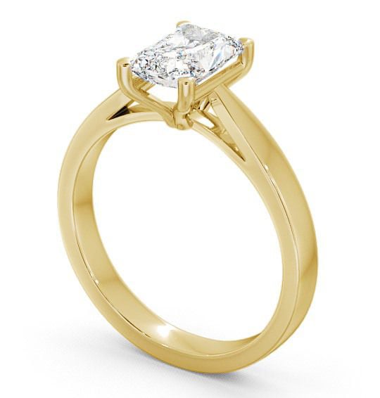 Radiant Diamond Engagement Ring 9K Yellow Gold Solitaire - Aldham ENRA1_YG_THUMB1
