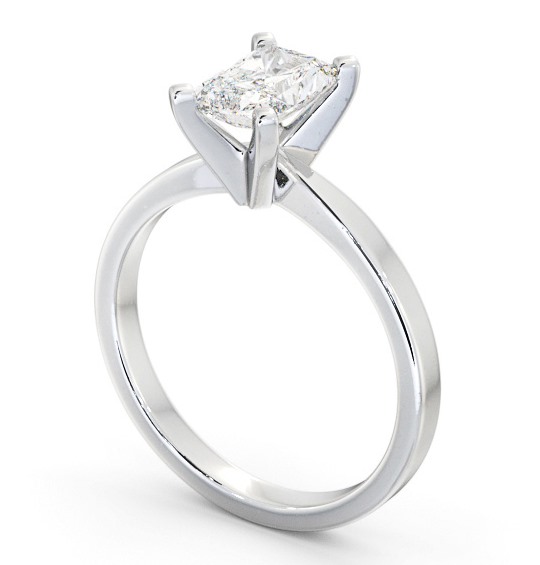 Radiant Diamond Engagement Ring 9K White Gold Solitaire - Fabienne ENRA20_WG_THUMB1