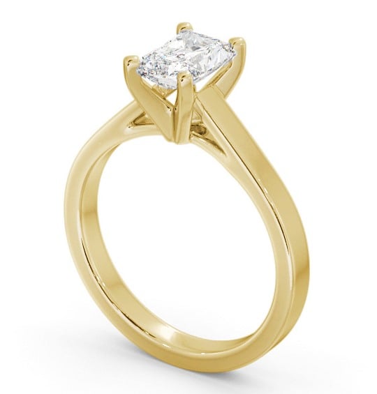 Radiant Diamond Engagement Ring 9K Yellow Gold Solitaire - Ealand ENRA21_YG_THUMB1