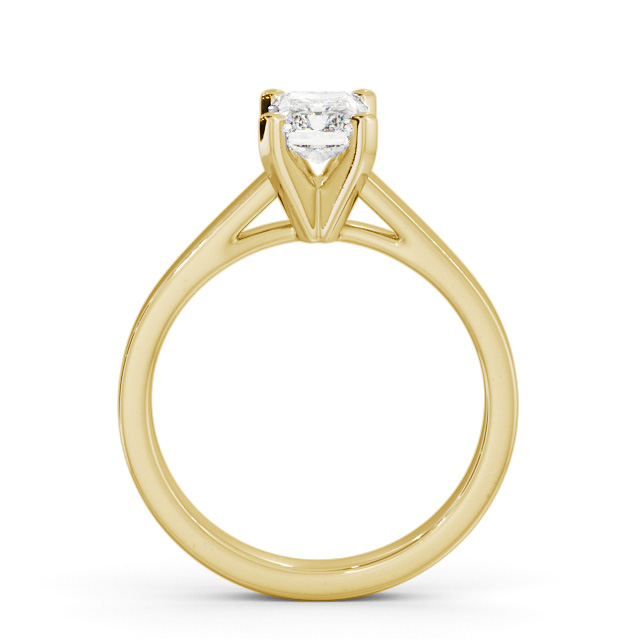 Radiant Diamond Engagement Ring 9K Yellow Gold Solitaire - Ealand ENRA21_YG_UP