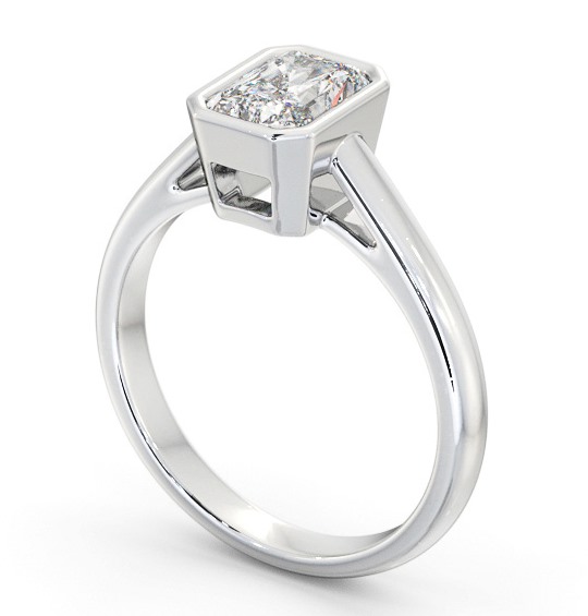 Radiant Diamond Engagement Ring Platinum Solitaire - liana ENRA23_WG_THUMB1