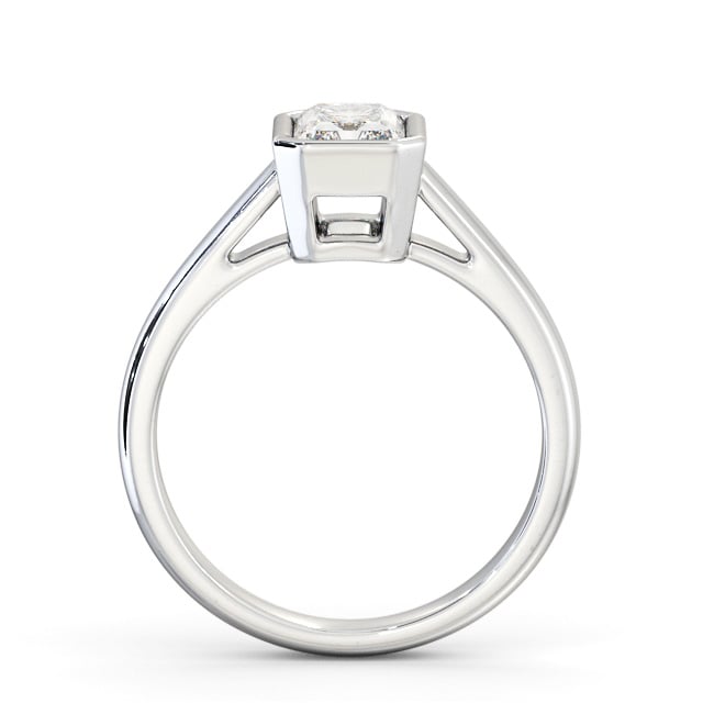 Radiant Diamond Engagement Ring Platinum Solitaire - liana ENRA23_WG_UP