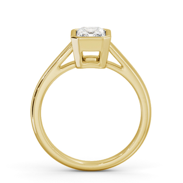 Radiant Diamond Engagement Ring 9K Yellow Gold Solitaire - liana ENRA23_YG_UP