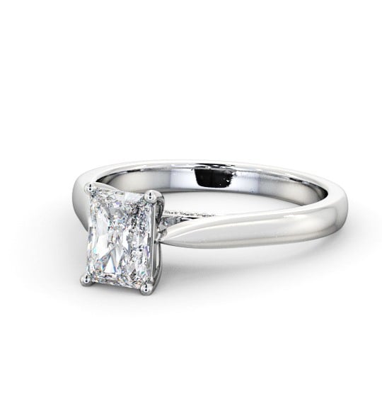  Radiant Diamond Engagement Ring 18K White Gold Solitaire - Hollesley ENRA27_WG_THUMB2 