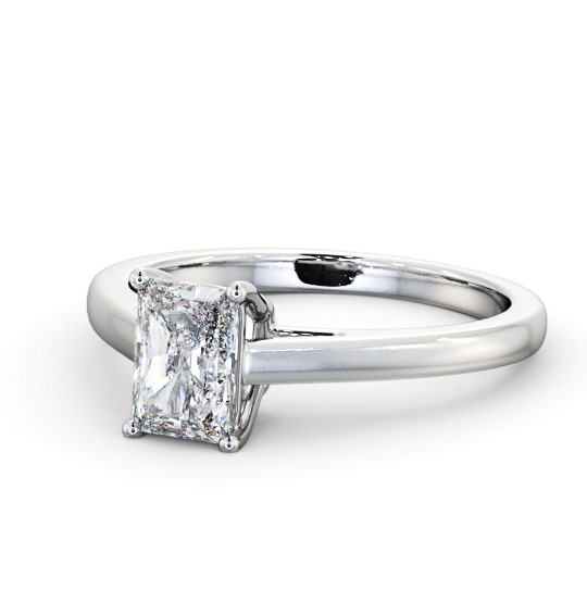  Radiant Diamond Engagement Ring 18K White Gold Solitaire - Allerford ENRA28_WG_THUMB2 