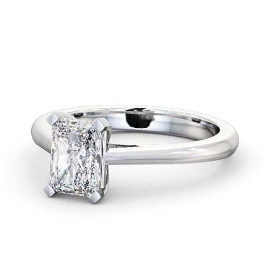  Radiant Diamond Engagement Ring 18K White Gold Solitaire - Etal ENRA4_WG_THUMB2 