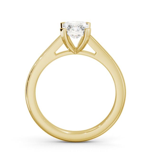 Radiant Diamond Engagement Ring 18K Yellow Gold Solitaire - Etal ENRA4_YG_UP