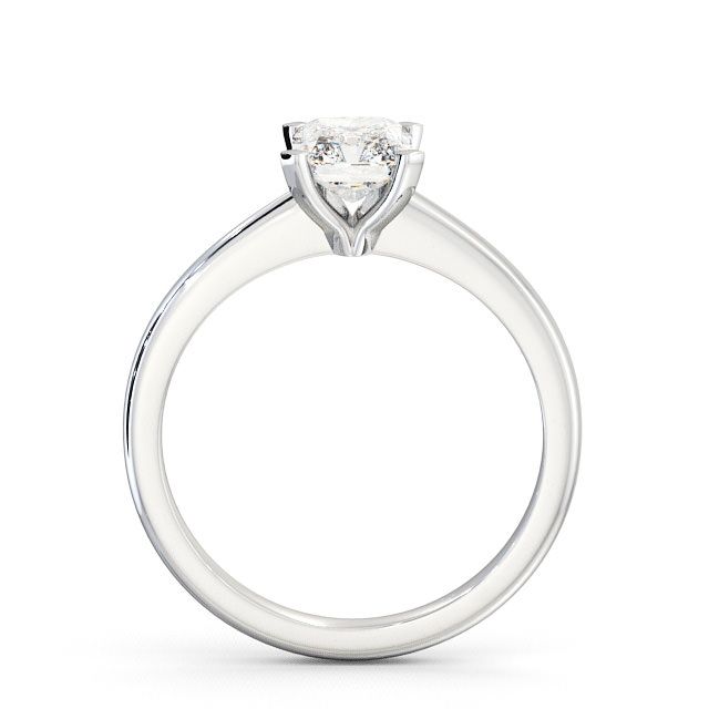Radiant Diamond Engagement Ring 18K White Gold Solitaire - Brae ENRA5_WG_UP