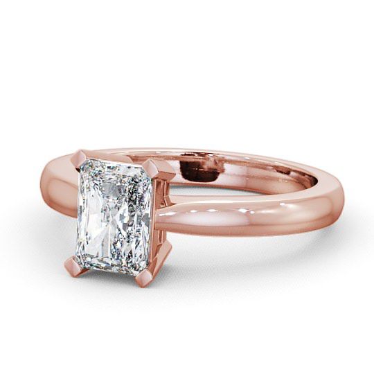  Radiant Diamond Engagement Ring 18K Rose Gold Solitaire - Abcott ENRA6_RG_THUMB2 