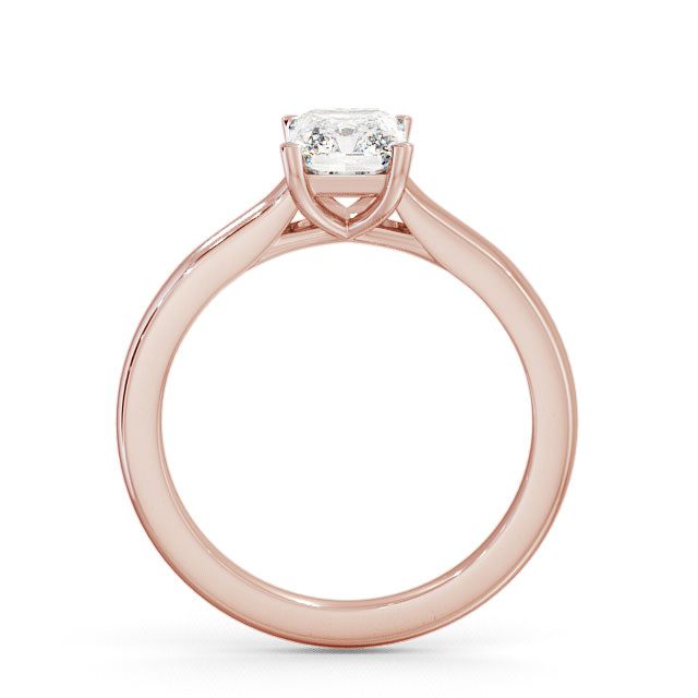 Radiant Diamond Engagement Ring 9K Rose Gold Solitaire - Bayles ENRA7_RG_UP