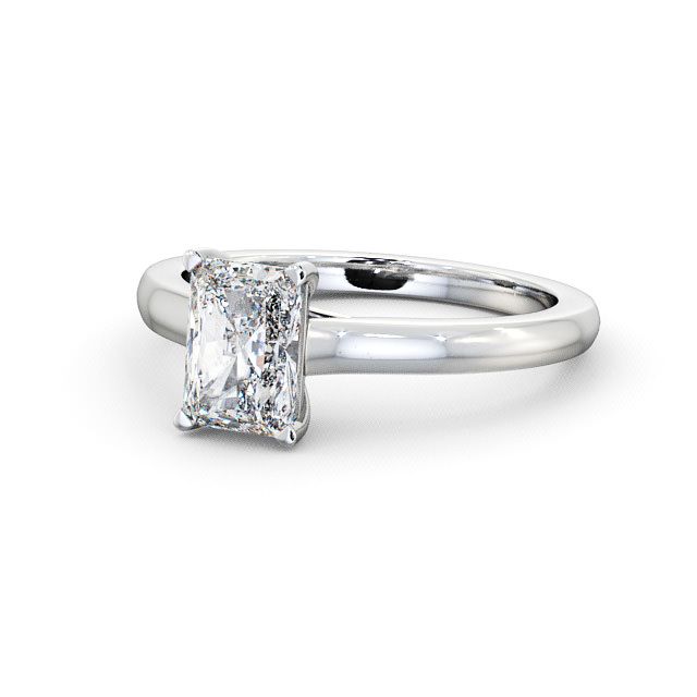 Radiant Diamond Engagement Ring Palladium Solitaire - Bayles ENRA7_WG_FLAT