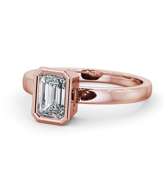  Radiant Diamond Engagement Ring 18K Rose Gold Solitaire - Wolston ENRA9_RG_THUMB2 