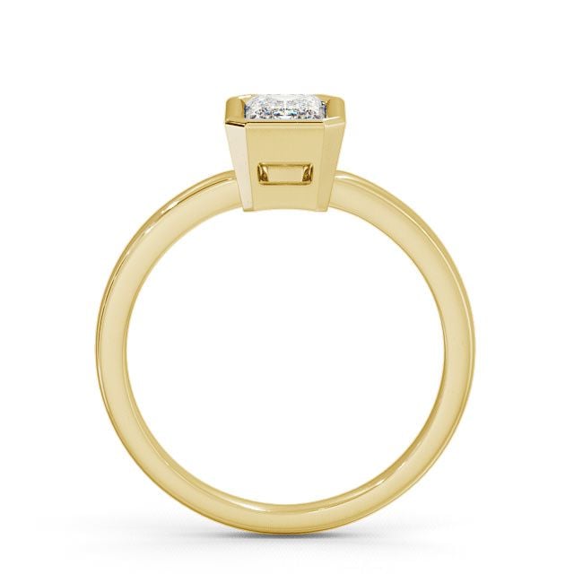 Radiant Diamond Engagement Ring 18K Yellow Gold Solitaire - Wolston ENRA9_YG_UP