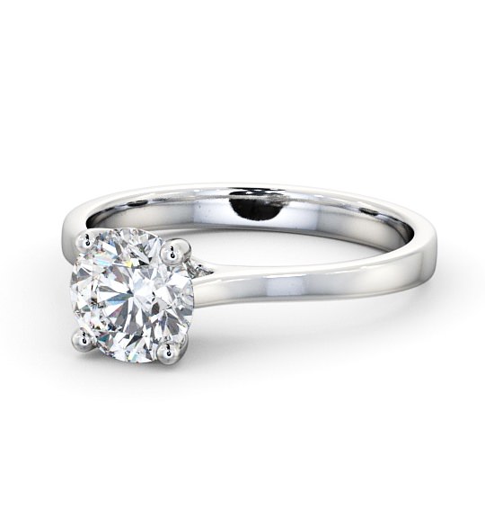 Round Diamond Engagement Ring 18K White Gold Solitaire - Darina ENRD103_WG_THUMB2 
