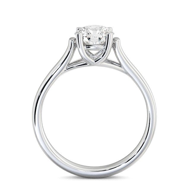 Round Diamond Engagement Ring 9K White Gold Solitaire - Heriot ENRD10_WG_UP