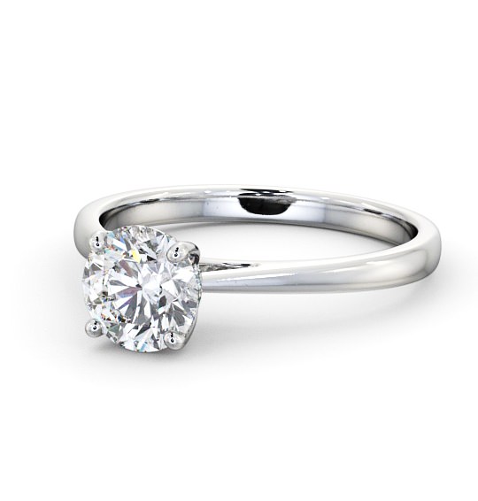  Round Diamond Engagement Ring 18K White Gold Solitaire - Bradbury ENRD111_WG_THUMB2 