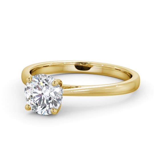  Round Diamond Engagement Ring 18K Yellow Gold Solitaire - Bradbury ENRD111_YG_THUMB2 