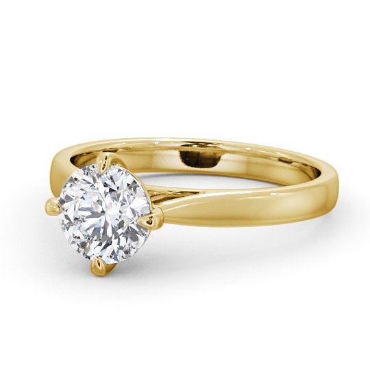  Round Diamond Engagement Ring 18K Yellow Gold Solitaire - Durrus ENRD112_YG_THUMB2 
