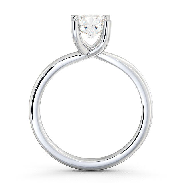 Round Diamond Engagement Ring Palladium Solitaire - Balvenie ENRD11_WG_UP