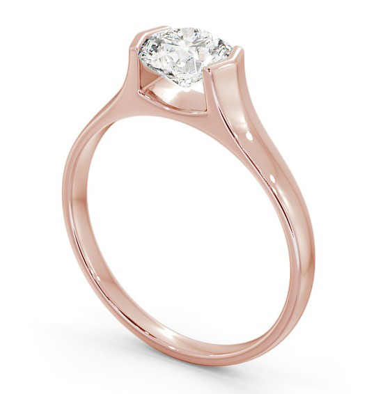 Round Diamond Engagement Ring 18K Rose Gold Solitaire - Otilia ENRD126_RG_THUMB1
