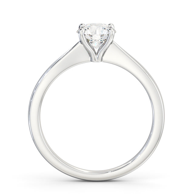 Round Diamond Engagement Ring Platinum Solitaire - Corby ENRD130_WG_UP
