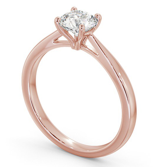 Round Diamond Engagement Ring 18K Rose Gold Solitaire - Liberty ENRD132_RG_THUMB1