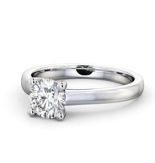  Round Diamond Engagement Ring 9K White Gold Solitaire - Calgary ENRD13_WG_THUMB2 