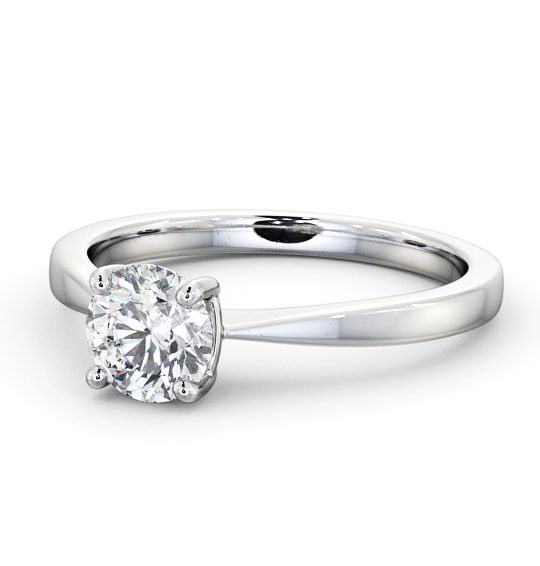  Round Diamond Engagement Ring 18K White Gold Solitaire - Nance ENRD150_WG_THUMB2 