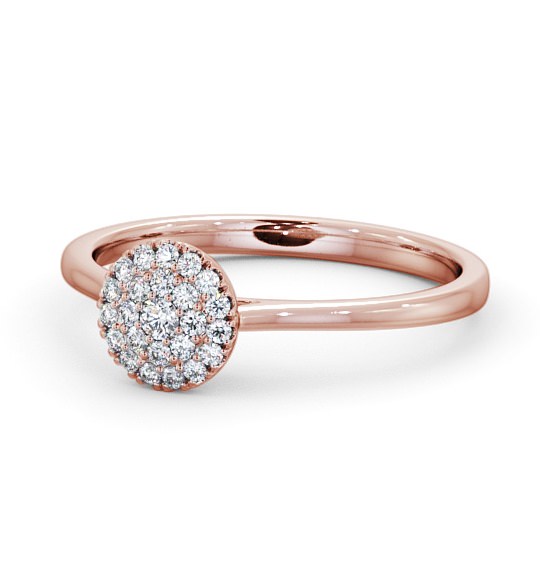  Cluster Diamond Engagement Ring 18K Rose Gold - Carril ENRD166_RG_THUMB2 