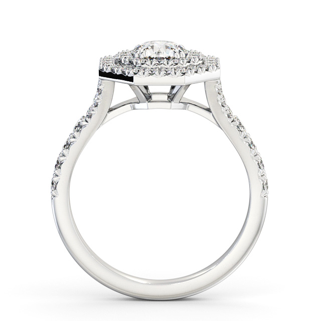 Halo Round Diamond Engagement Ring Palladium - Brackley ENRD188_WG_UP