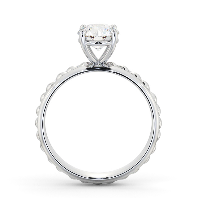 Round Diamond Engagement Ring Palladium Solitaire - Kelsall ENRD199_WG_UP