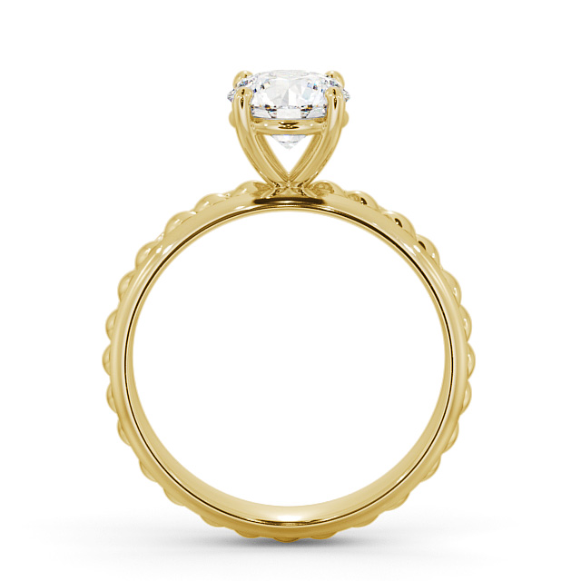 Round Diamond Engagement Ring 9K Yellow Gold Solitaire - Kelsall ENRD199_YG_UP