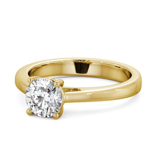  Round Diamond Engagement Ring 18K Yellow Gold Solitaire - Aberaith ENRD1_YG_THUMB2 